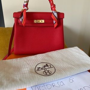 Hermès Kelly size 25 rouge de ceour SOLD